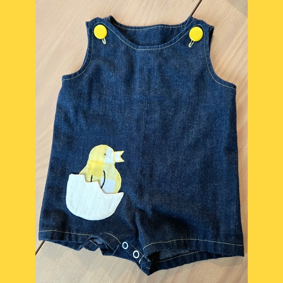 Blue and Yellow Kids Romper Set - Picture 2 of 10